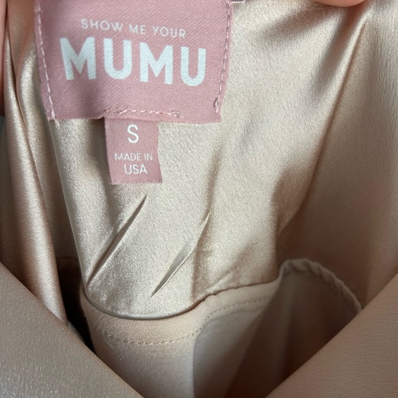 Show Me Your MuMu- Verona Cowl Dress (Champagne) - Picture 3 of 3